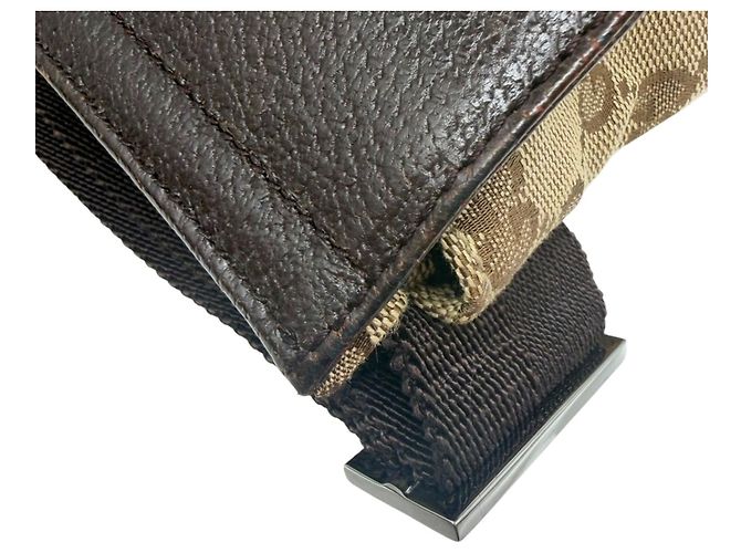 Borsello da vita Gucci GG Canvas Beige Marrone scuro - vista 7