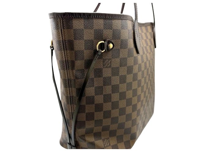 Borsa Tote Louis Vuitton Damier Neverfull MM Marrone - vista 4