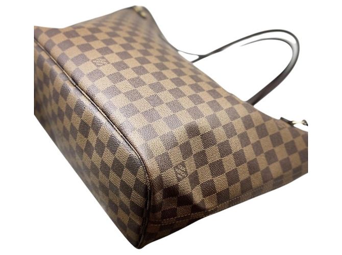 Borsa Tote Louis Vuitton Damier Neverfull MM Marrone - vista 6