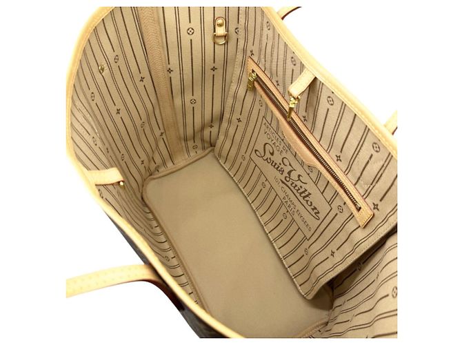 Louis Vuitton Monogram Neverfull MM Tote Bag Braun - Ansicht 16