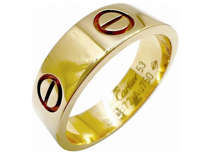 Anello Cartier Love in oro giallo D'oro - vista 2