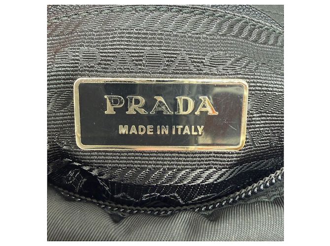 Bolso de hombro Prada de nailon negro - vista 11