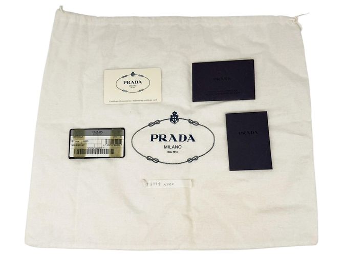 Bolso de hombro Prada de nailon negro - vista 15