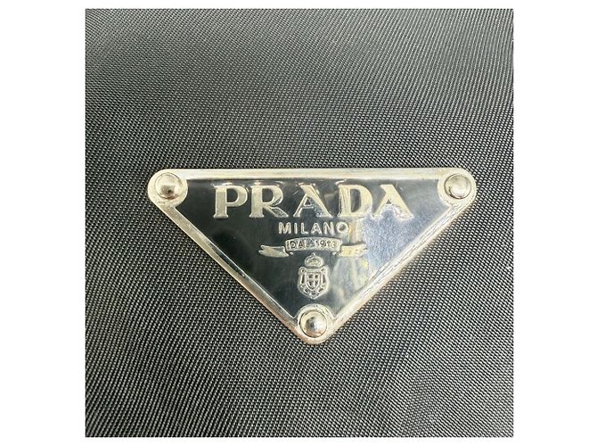 Bolso de hombro Prada de nailon negro - vista 4
