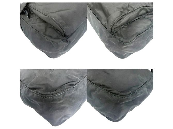 Bolso de hombro Prada de nailon negro - vista 8