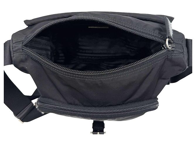 Bolso de hombro Prada de nailon negro - vista 9