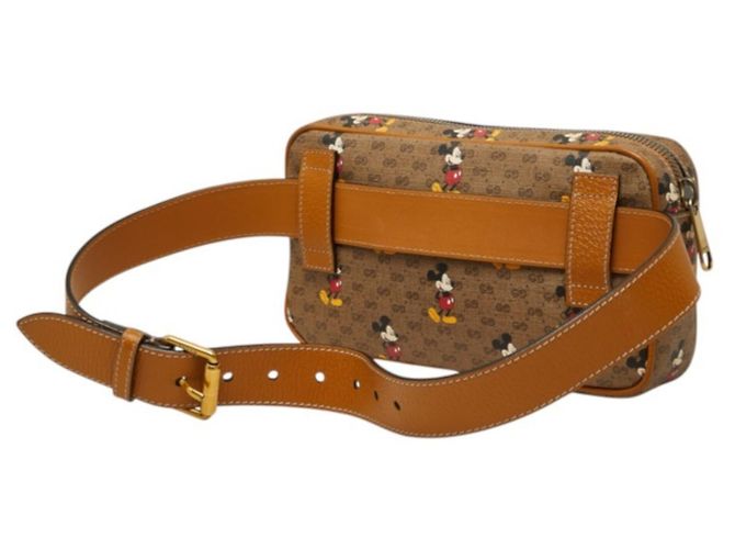 Borsa a tracolla Gucci Micro GG Supreme Disney Collaboration Marrone - vista 2