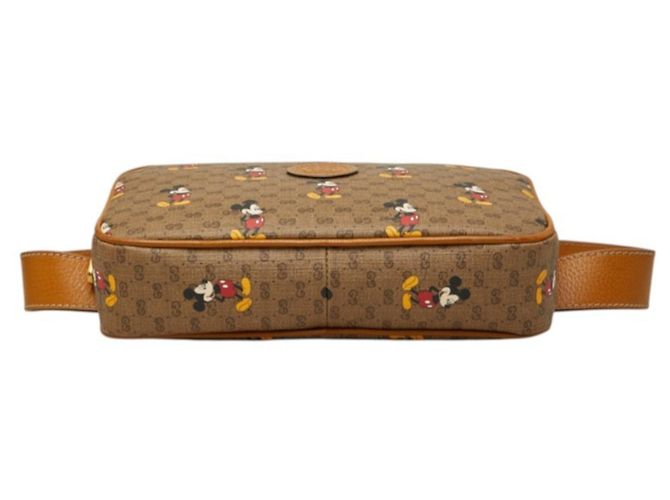 Borsa a tracolla Gucci Micro GG Supreme Disney Collaboration Marrone - vista 3