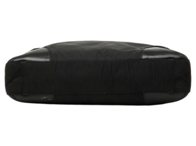 Sac Tote Prada avec plaque logo triangle Noir - vue 3
