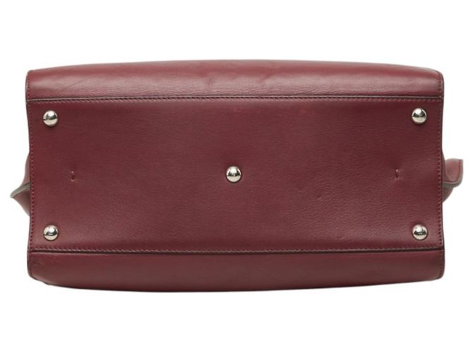 Borsa a mano e a tracolla Fendi Trois Jours Rosso - vista 3