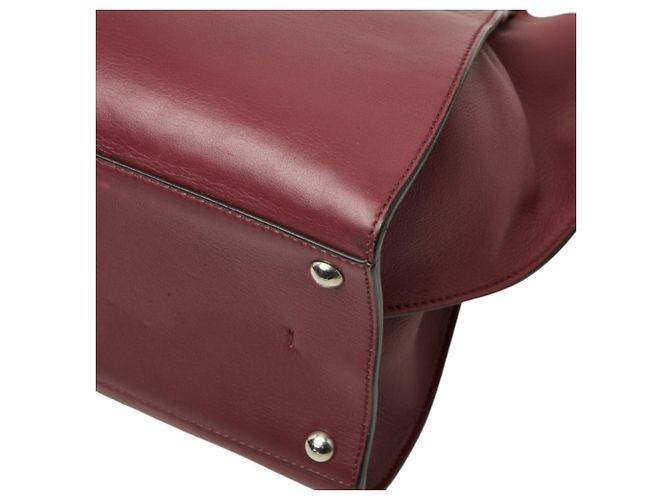 Borsa a mano e a tracolla Fendi Trois Jours Rosso - vista 4