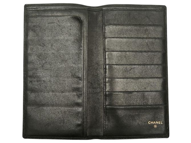 Chanel Bicolore Billfold Long Wallet Black - view 6