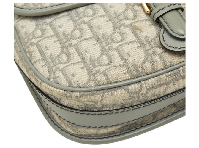 Borsa a tracolla con patta Christian Dior Dior Oblique Bobby Marrone D'oro - vista 5
