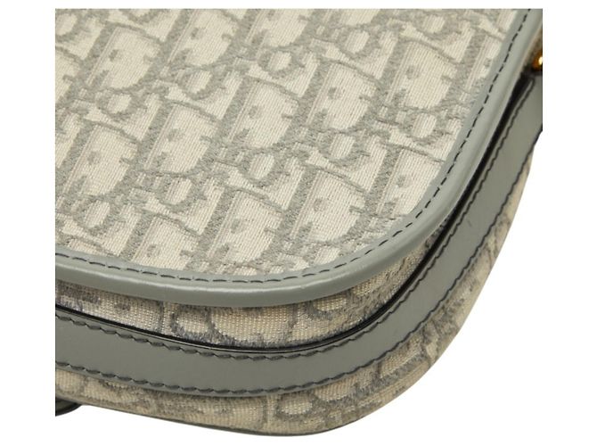Borsa a tracolla con patta Christian Dior Dior Oblique Bobby Marrone D'oro - vista 6