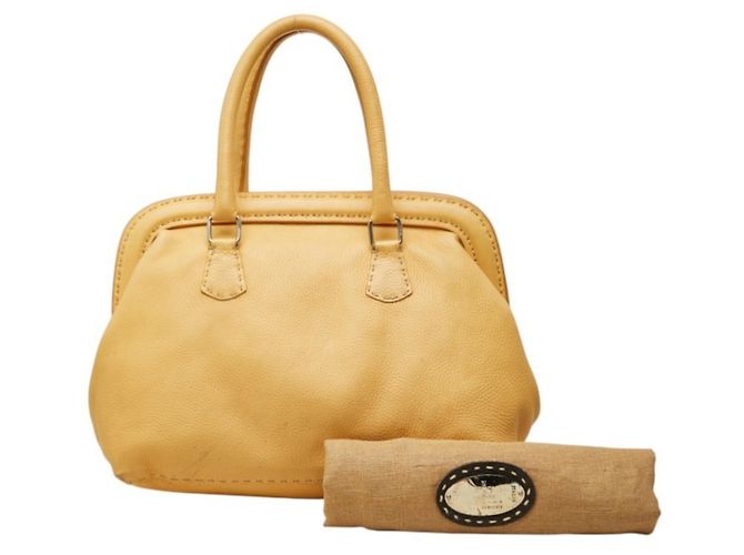 Fendi Selleria Doctor's Bag Tote Handtasche Beige - Ansicht 11