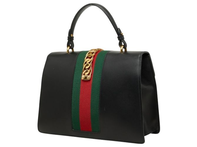 Borsa Gucci Sherry Line Sylvie Nero - vista 2