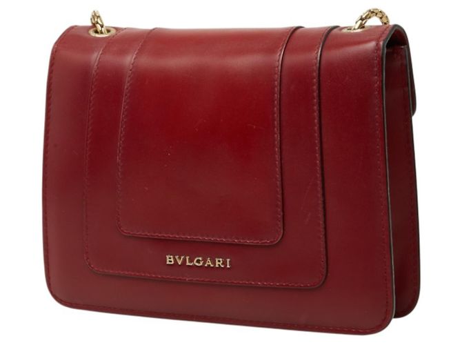 Bulgari Borsa a tracolla Bvlgari Serpenti Forever Rosso Bordò - vista 2