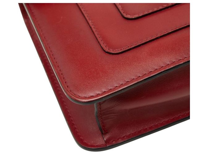 Bulgari Borsa a tracolla Bvlgari Serpenti Forever Rosso Bordò - vista 5