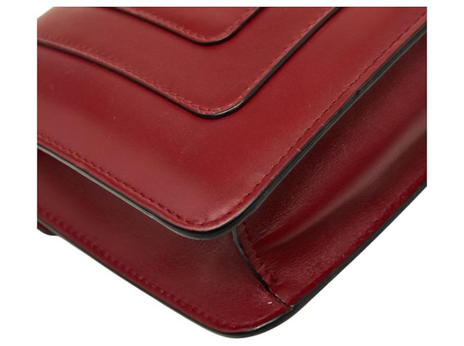 Bulgari Borsa a tracolla Bvlgari Serpenti Forever Rosso Bordò - vista 7