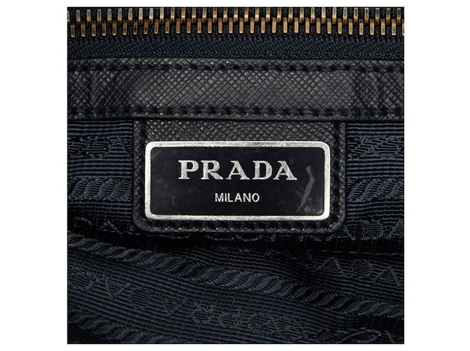 Borsa a tracolla Prada con placca logo triangolare Blu navy - vista 10