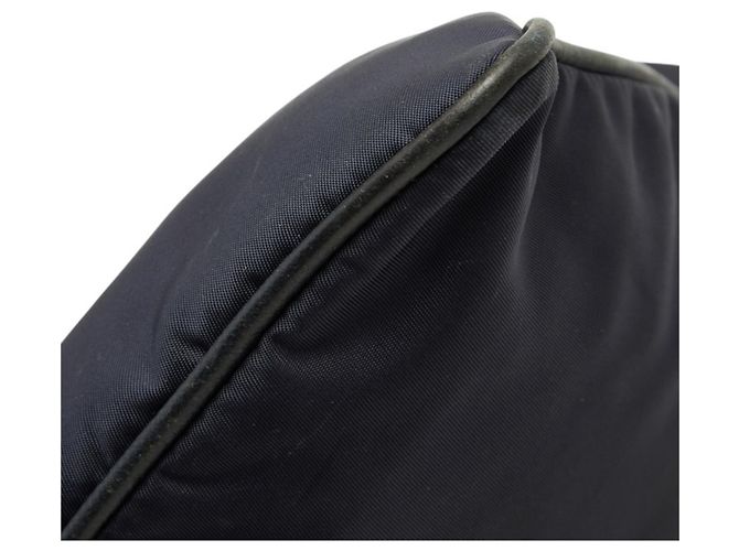 Borsa a tracolla Prada con placca logo triangolare Blu navy - vista 4