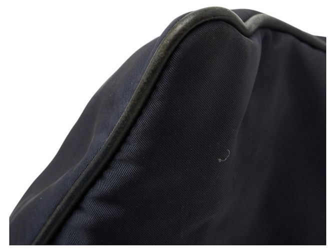 Borsa a tracolla Prada con placca logo triangolare Blu navy - vista 5