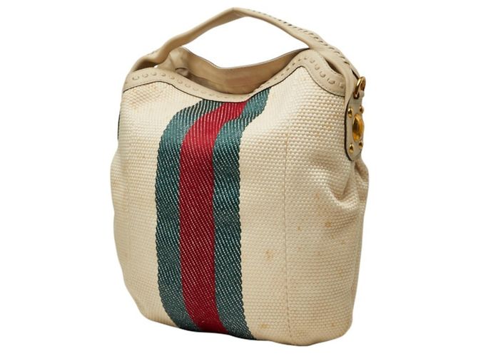 Borsa Tote Gucci Sherry Line Crudo - vista 2