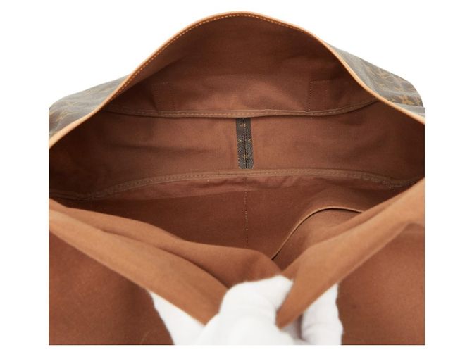 Borsa a tracolla Louis Vuitton Monogram Saumur 35 Marrone - vista 10