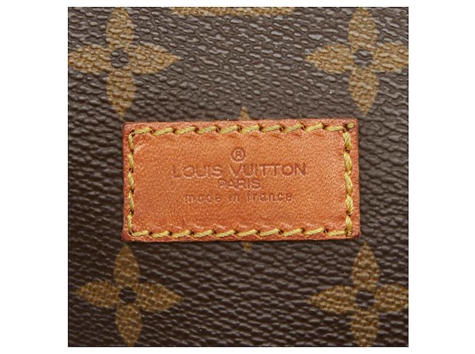 Borsa a tracolla Louis Vuitton Monogram Saumur 35 Marrone - vista 14