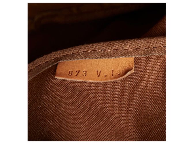 Borsa a tracolla Louis Vuitton Monogram Saumur 35 Marrone - vista 15