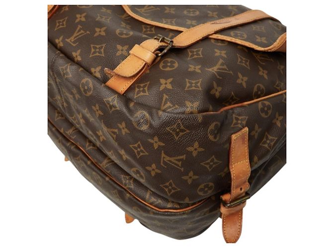 Borsa a tracolla Louis Vuitton Monogram Saumur 35 Marrone - vista 4