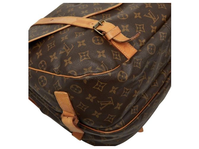 Borsa a tracolla Louis Vuitton Monogram Saumur 35 Marrone - vista 5