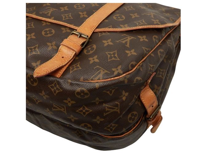 Borsa a tracolla Louis Vuitton Monogram Saumur 35 Marrone - vista 6