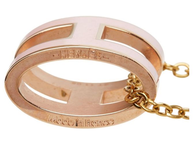 Hermès Hermes Pop H Anhänger Halskette Pink Golden - Ansicht 4