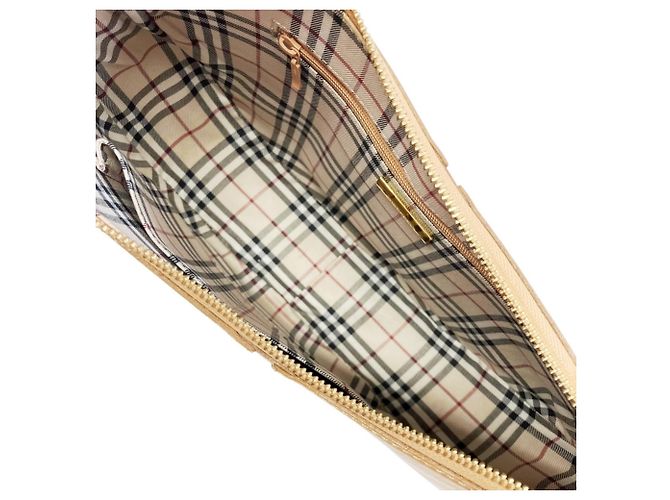 Borsa a tracolla in pelle Burberry Beige - vista 7