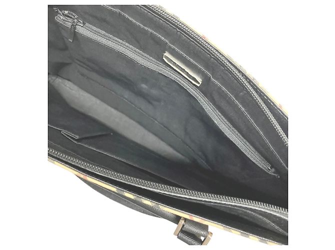 Burberry Nova Check Pattern Tote Bag Schwarz Beige - Ansicht 6