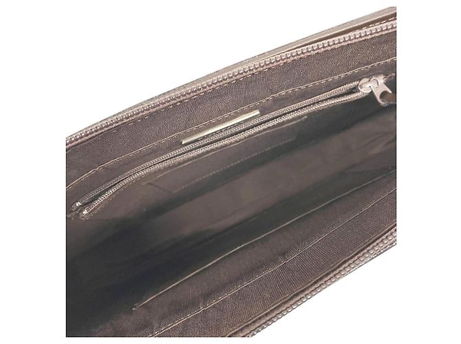 Borsa Tote Burberry in tela e pelle marrone - vista 6