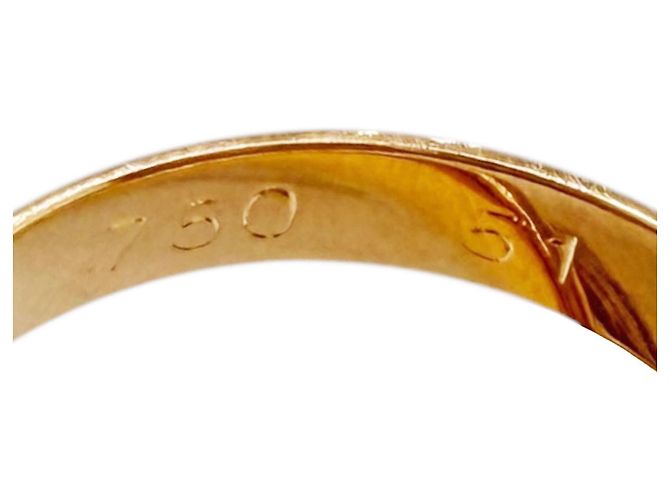 Anello Cartier Trinity 18K Oro Giallo Rosa e Bianco Argento D'oro - vista 7