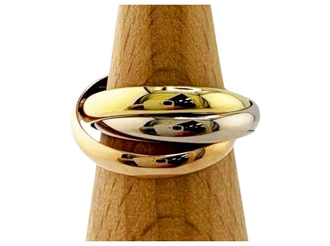 Anello Cartier Trinity in oro bianco rosa e giallo Argento D'oro - vista 5