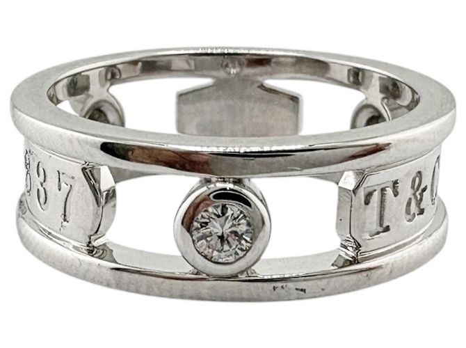 Autre Marque Anello Tiffany & Co. 1837 Element in oro bianco 18K Argento - vista 5