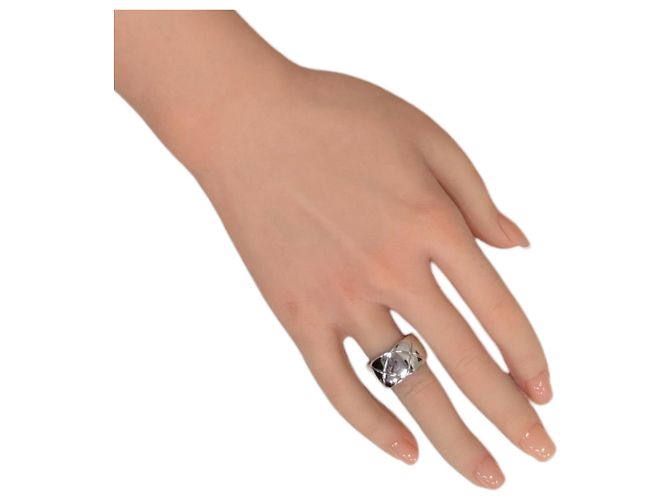 Chanel Coco Lash breiter Ring aus 18K Weißgold Silber - Ansicht 2