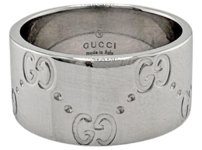 Gucci Icon breiter Ring aus 18K Weißgold Silber - Ansicht 3