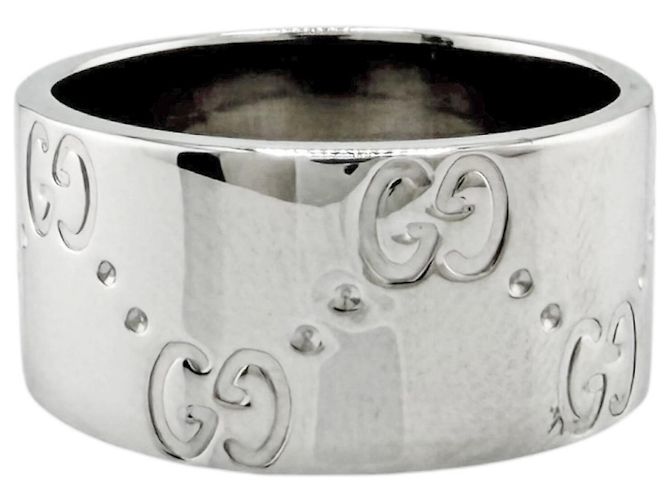 Gucci Icon breiter Ring aus 18K Weißgold Silber - Ansicht 4
