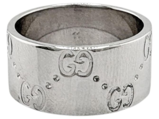 Gucci Icon breiter Ring aus 18K Weißgold Silber - Ansicht 6