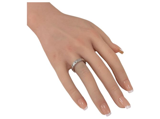 Bulgari Bvlgari Ehering aus 18K Weißgold mit Diamanten Silber - Ansicht 2