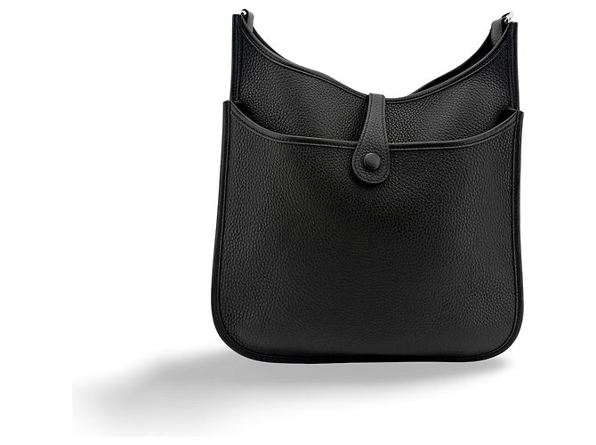Hermès Borsa Hermes Evelyne Gen III Clemence TPM Nero - vista 2