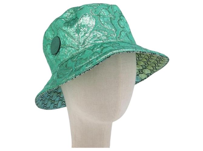 Gucci Reversible Bucket Hat Multicolor GG Canvas Green - view 2