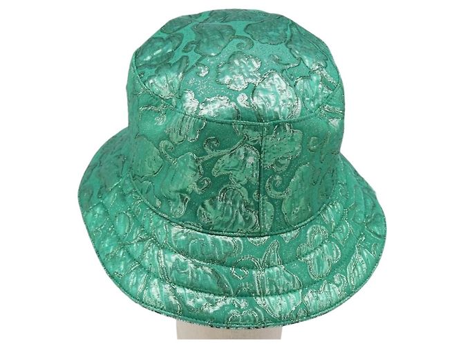 Gucci Reversible Bucket Hat Multicolor GG Canvas Green - view 3