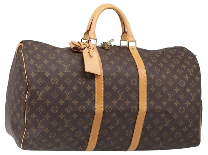 Louis Vuitton Keepall Monogram Canvas 55 Marrone - vista 3