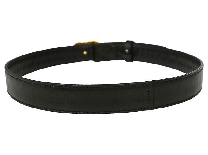 Cintura Chanel CC Turnlock in pelle sottile Nero - vista 2
